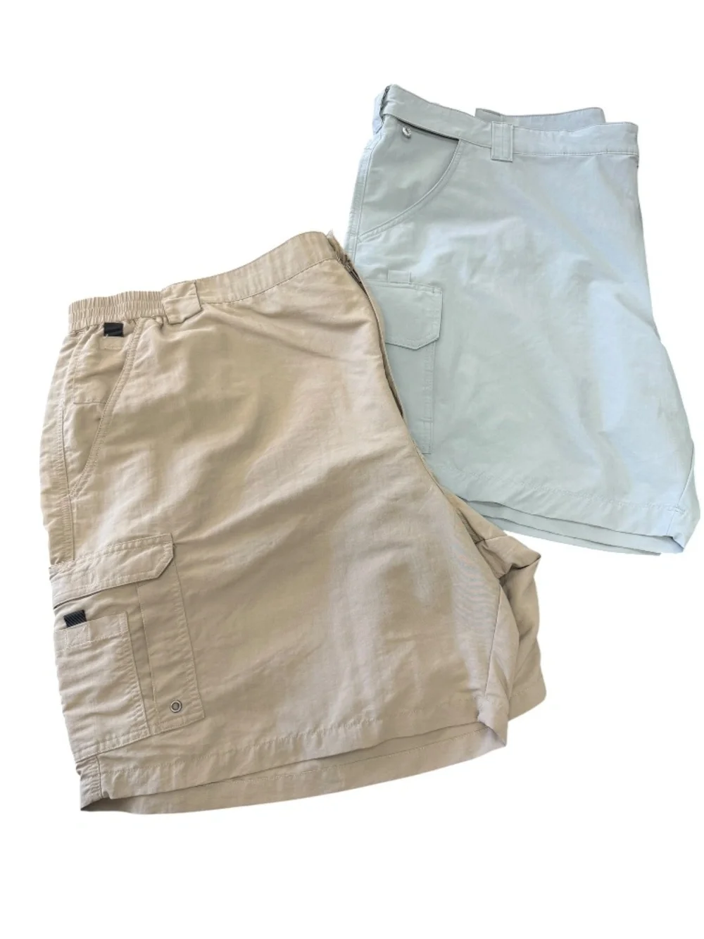 2 Pairs World Wide Sportsman Shorts 52 Nylon Fishing Cargo Bundle